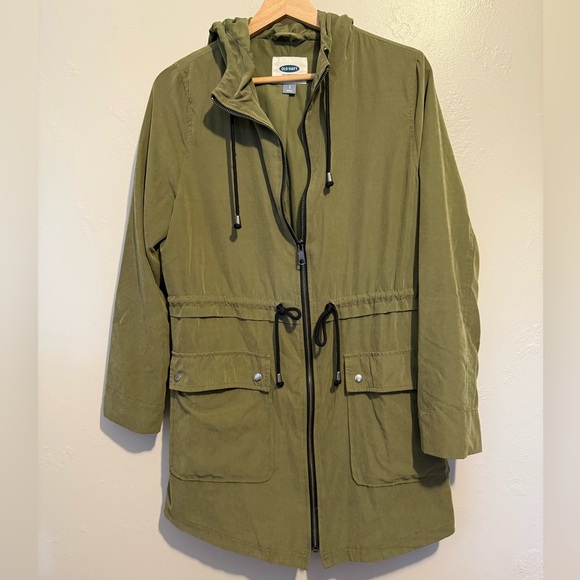 Olive Green Women's Utility Lightweight Jacket by Old Navy Size Small Outdoor - Picture 2 of 13